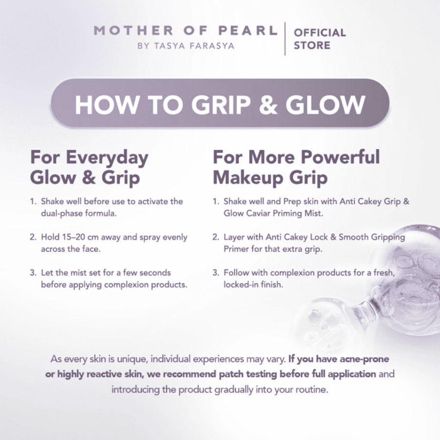 MOP Anti Cakey Grip and Glow Caviar Priming Mist 100ml