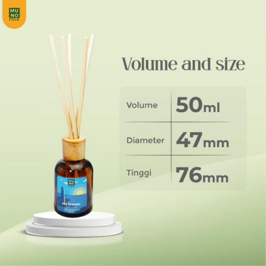 Muno Folk Spa Day Reed Diffuser Pengharum Ruangan 50ml