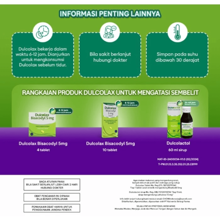 Dulcolax 5 Mg Obat Pencahar dan Sembelit 10tablet