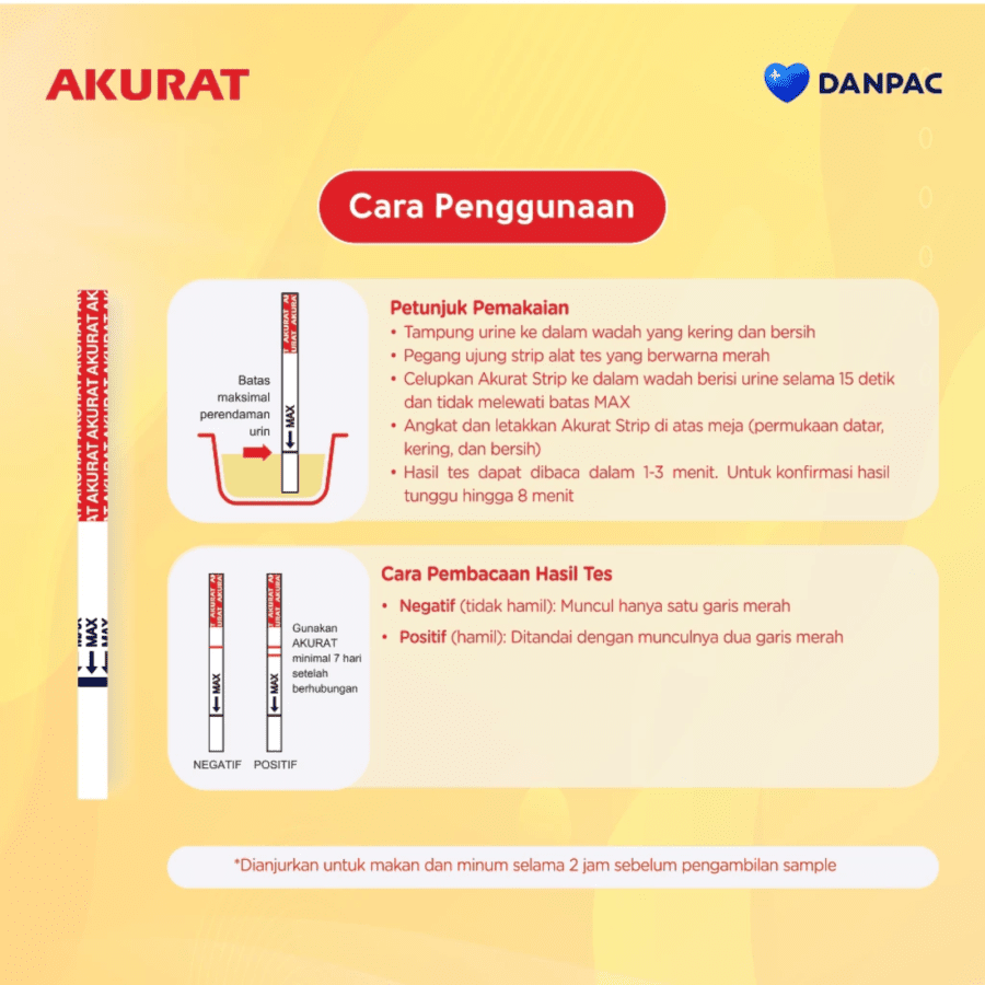 Akurat Strip Uji Kehamilan