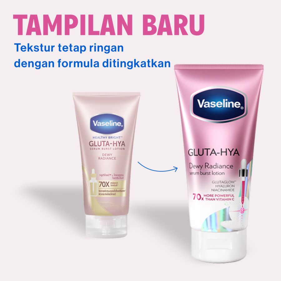 Vaseline Gluta Hyaluron Niacinamide UV Lotion Dewy Radiance