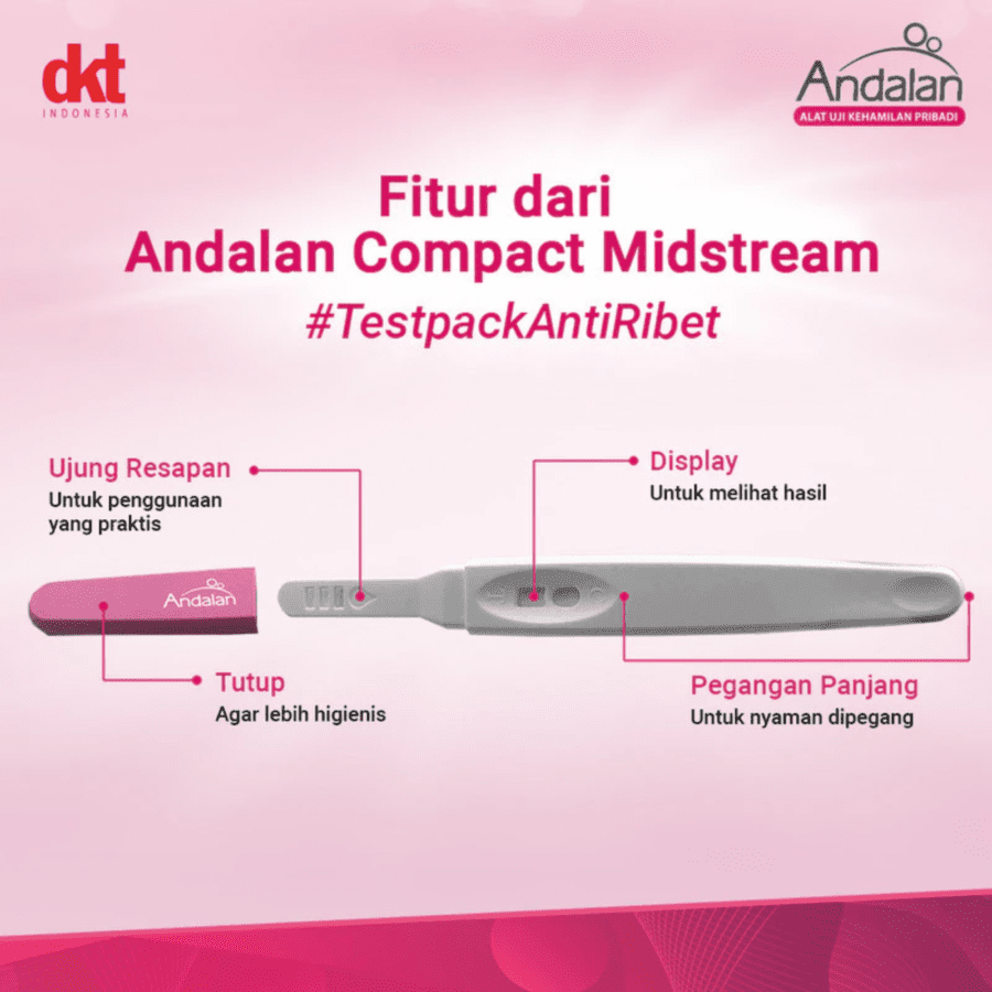 Andalan Compact Midstream Alat Uji Kehamilan