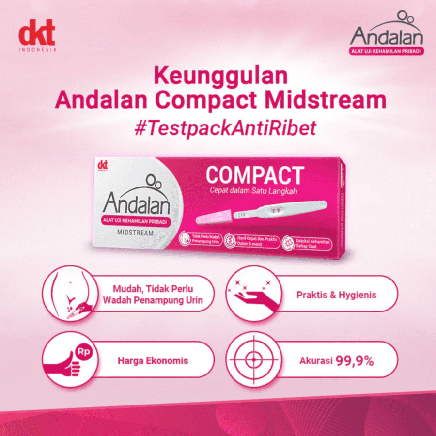 Andalan Compact Midstream Alat Uji Kehamilan