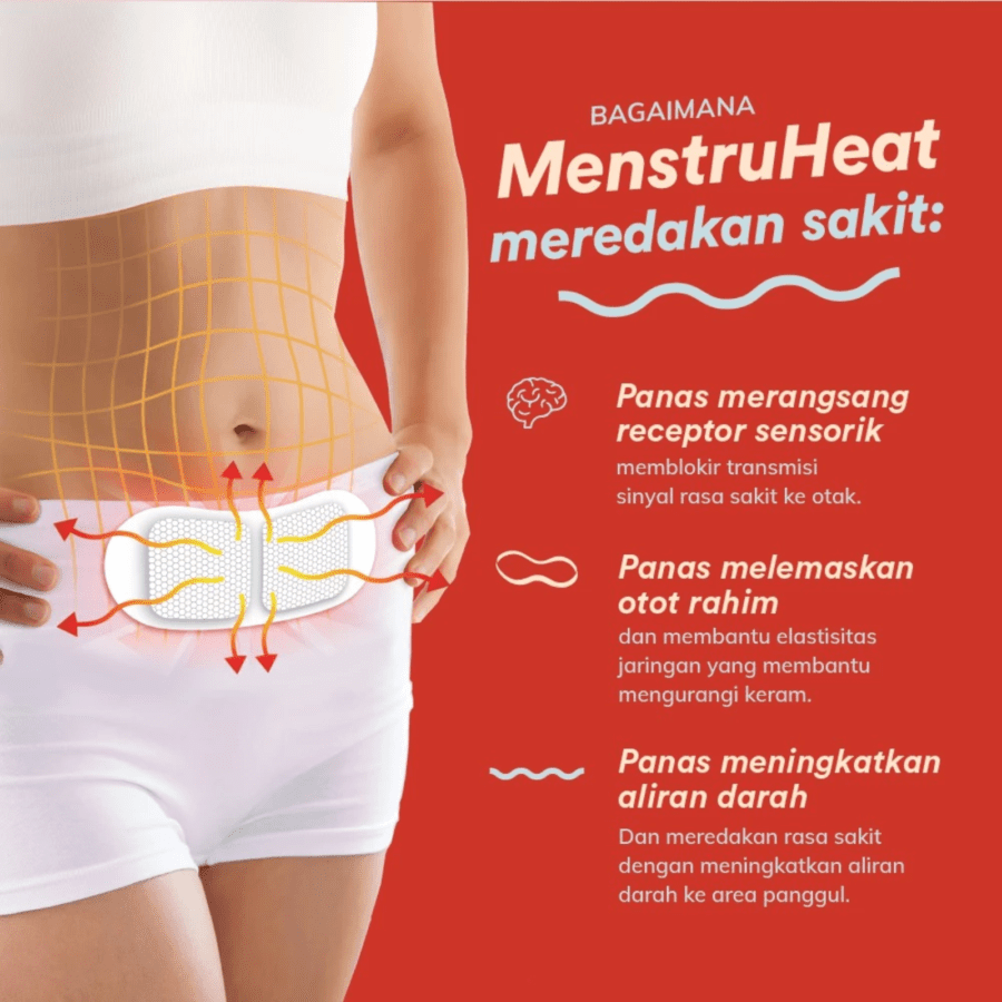 Blood MenstruHeat Plester Kompres Hangat untuk Nyeri Haid