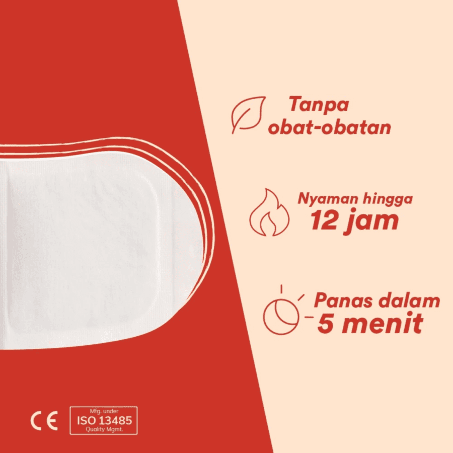 Blood MenstruHeat Plester Kompres Hangat untuk Nyeri Haid
