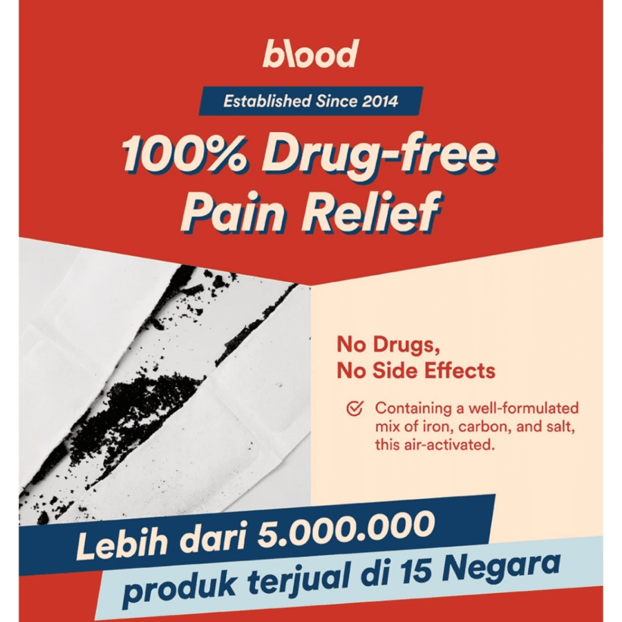 Blood MenstruHeat Plester Kompres Hangat untuk Nyeri Haid