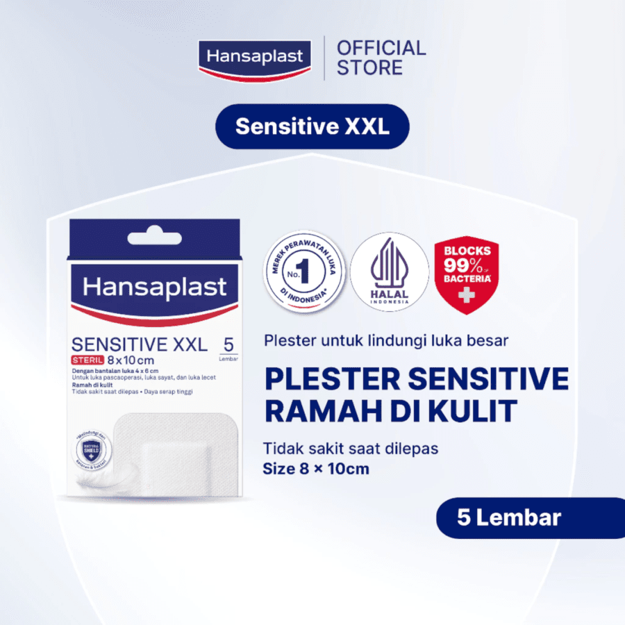 Hansaplast Sensitive Steril XXL Plester Luka