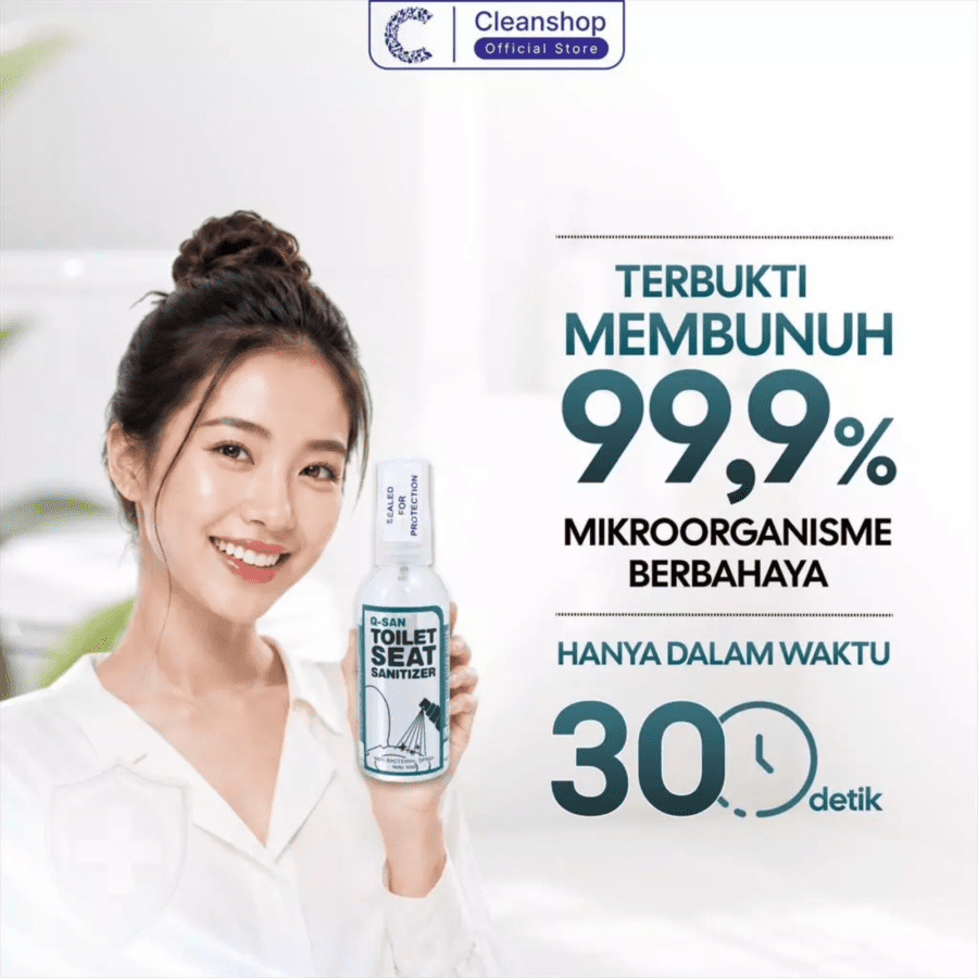 QSAN Anti Bacterial Toilet Seat Sanitizer Spray
