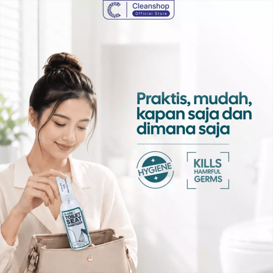 QSAN Anti Bacterial Toilet Seat Sanitizer Spray