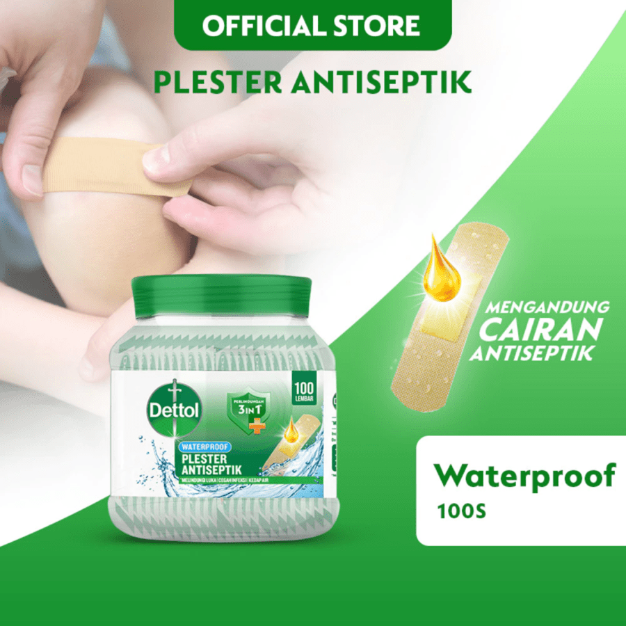 Dettol Waterproof Antiseptik Plester Luka