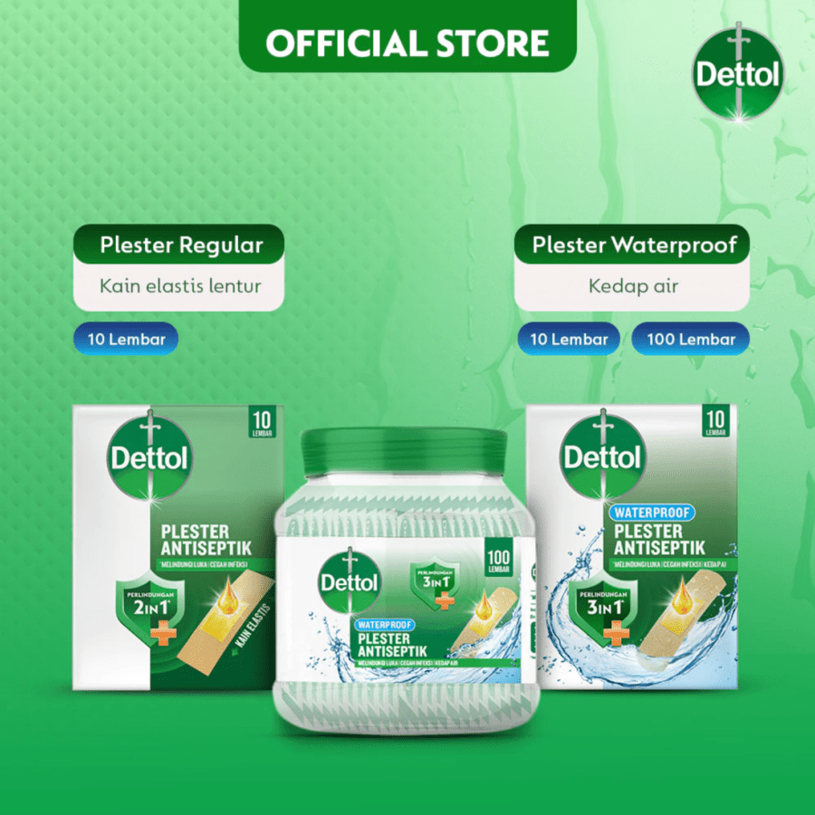Dettol Waterproof Plester Antiseptik
