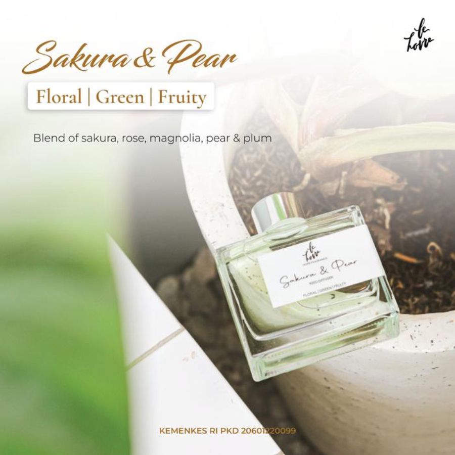 La Havre Sakura & Pear Reed Diffuser Pengharum Ruangan