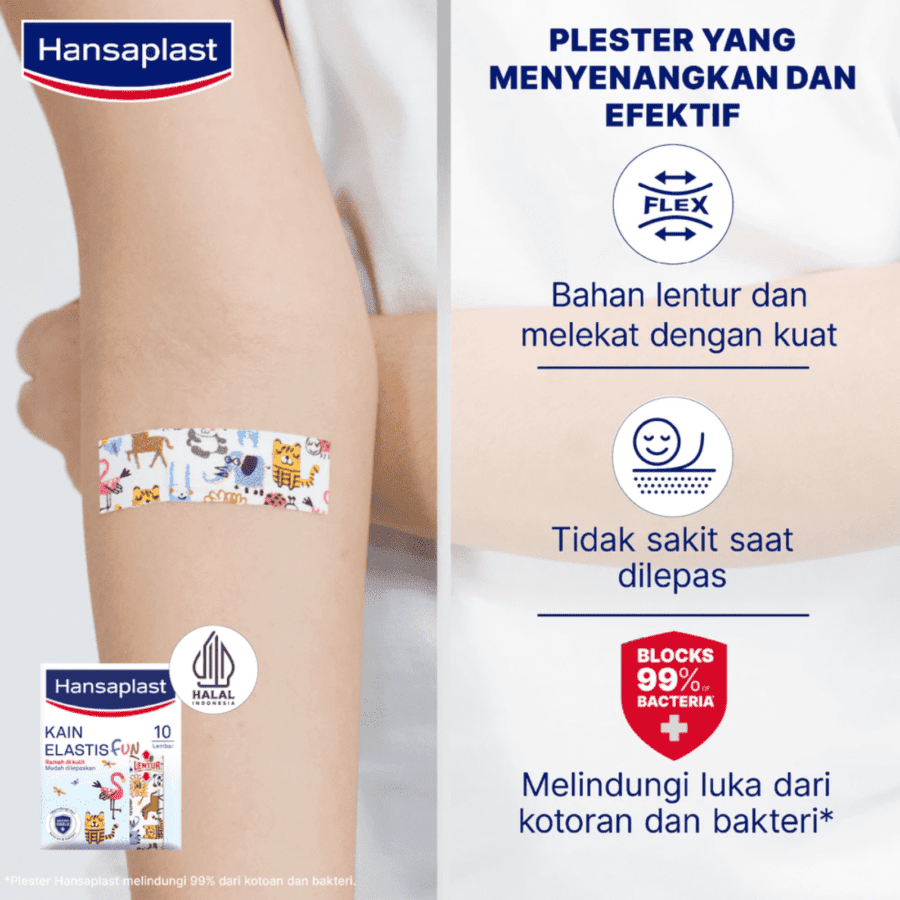 Hansaplast Fun Kain Elastis Plester Luka
