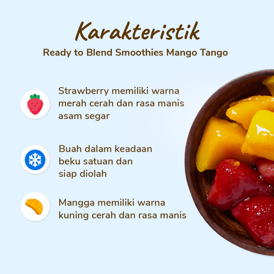 Ready to Blend Smoothies Mango Tango 100gram