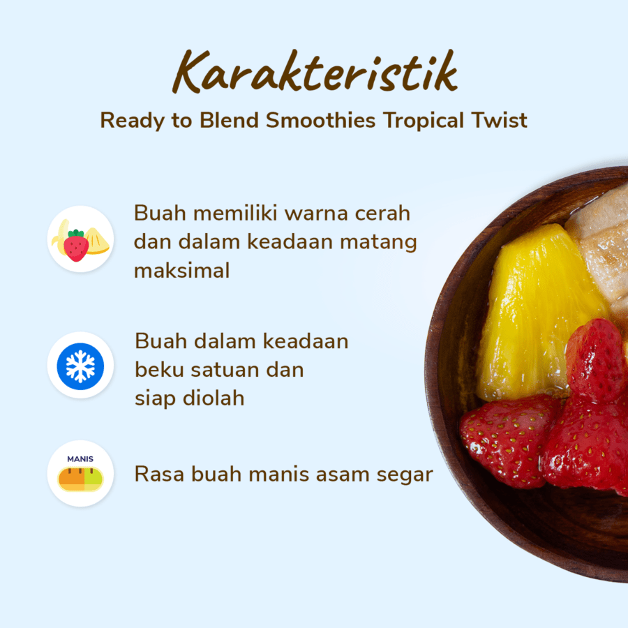 Ready to Blend Smoothies Tropical Twist 100gram