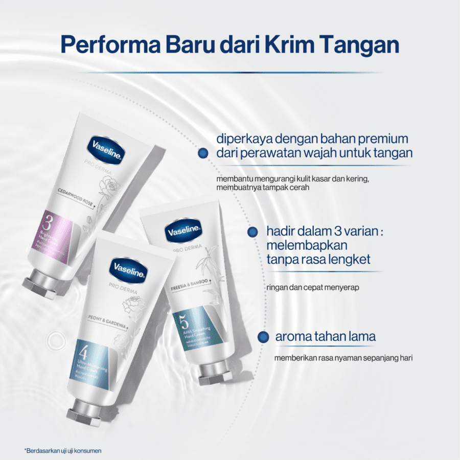 [Bundle 3] Vaseline Pro Derma Hand Cream