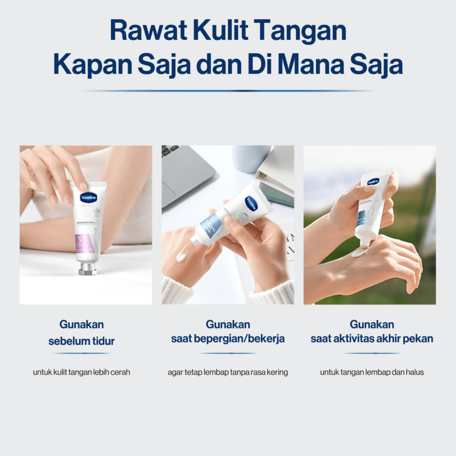 [Bundle 3] Vaseline Pro Derma Hand Cream