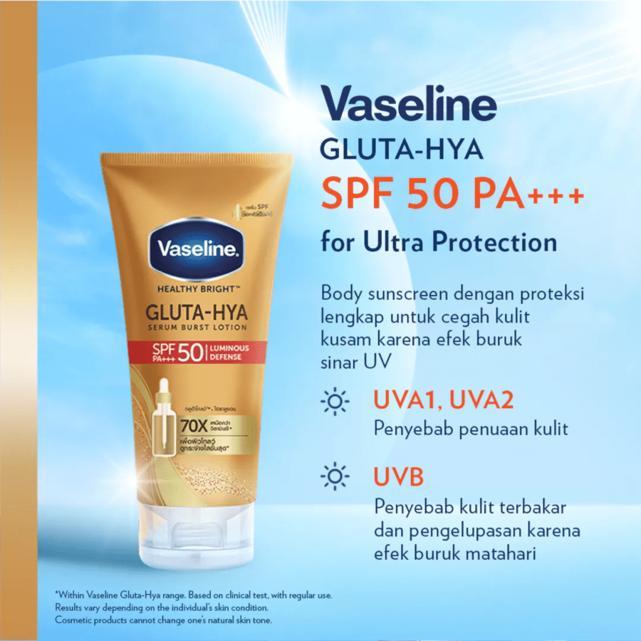 [Bundling 3] Vaseline 24 Hour Beauty Clinic Care 1pack