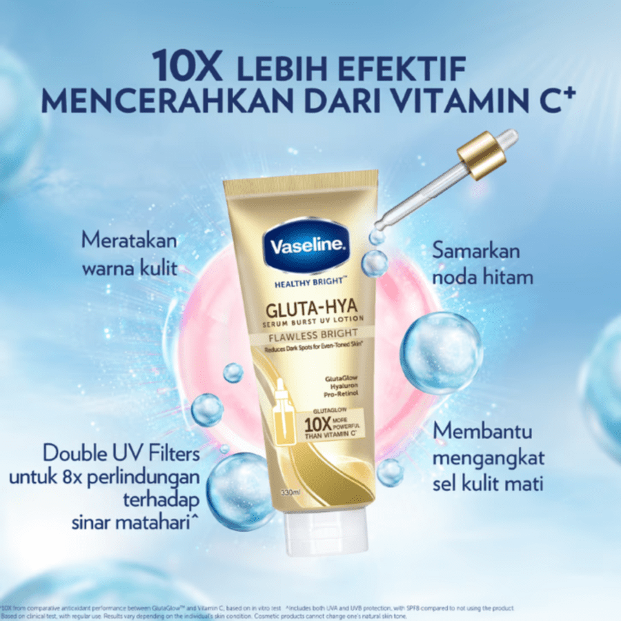 [Bundling 3] Vaseline 24 Hour Beauty Clinic Care 1pack