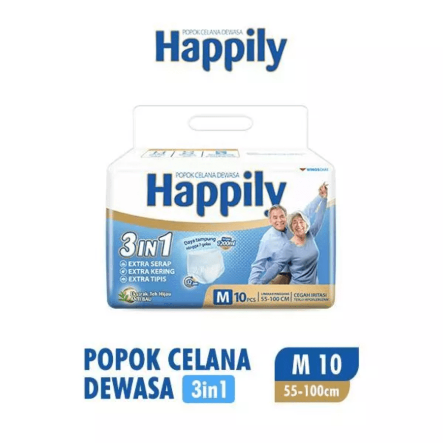 Happily 3in1 Popok Celana Dewasa M10