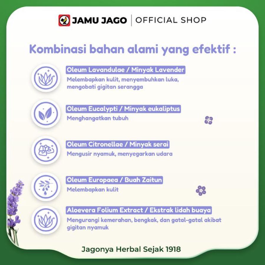 Bebe Roosie Bugs Repellent Lavender + Aloe Vera Perawatan Bayi 60gram