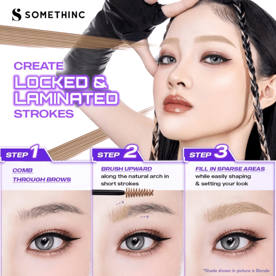 Somethinc Browcara 24hold Waterproof Dark Brown Brow Gel