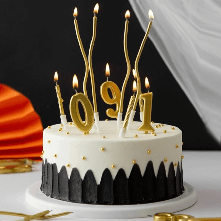 Lilin Ulang Tahun Gold Angka 1