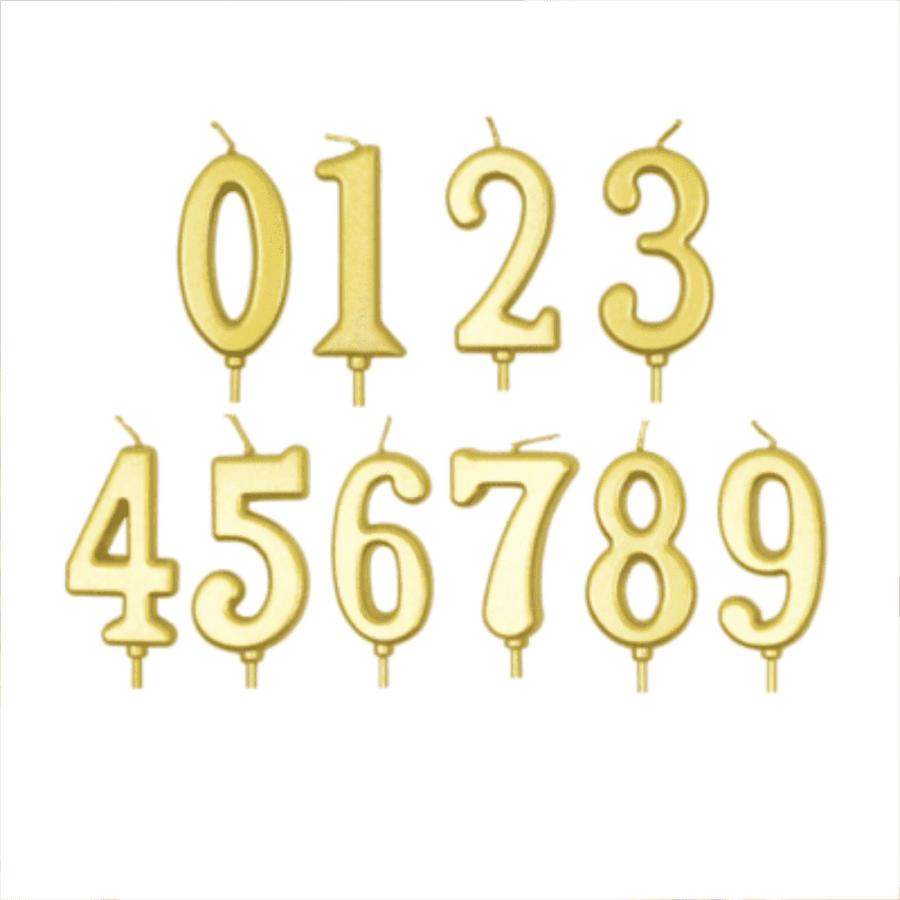 Lilin Ulang Tahun Gold Angka 1