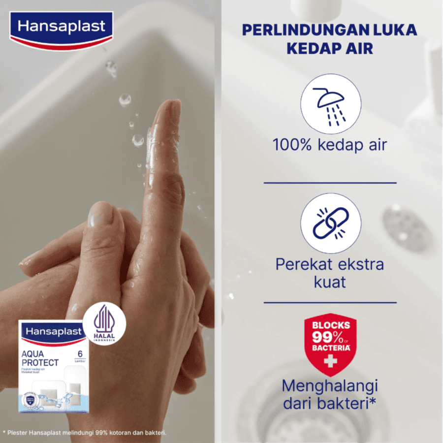 Hansaplast Aqua Protect Plester Luka Kedap Air