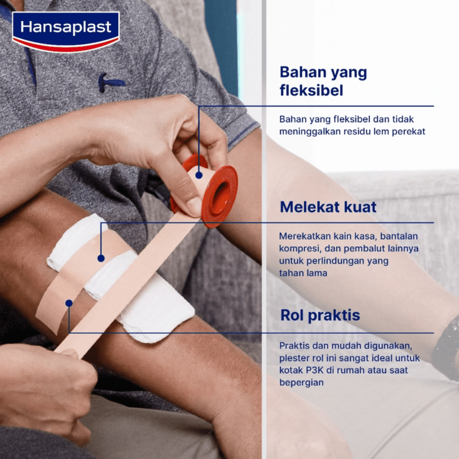 Hansaplast Roll Kain Perban Luka 5m
