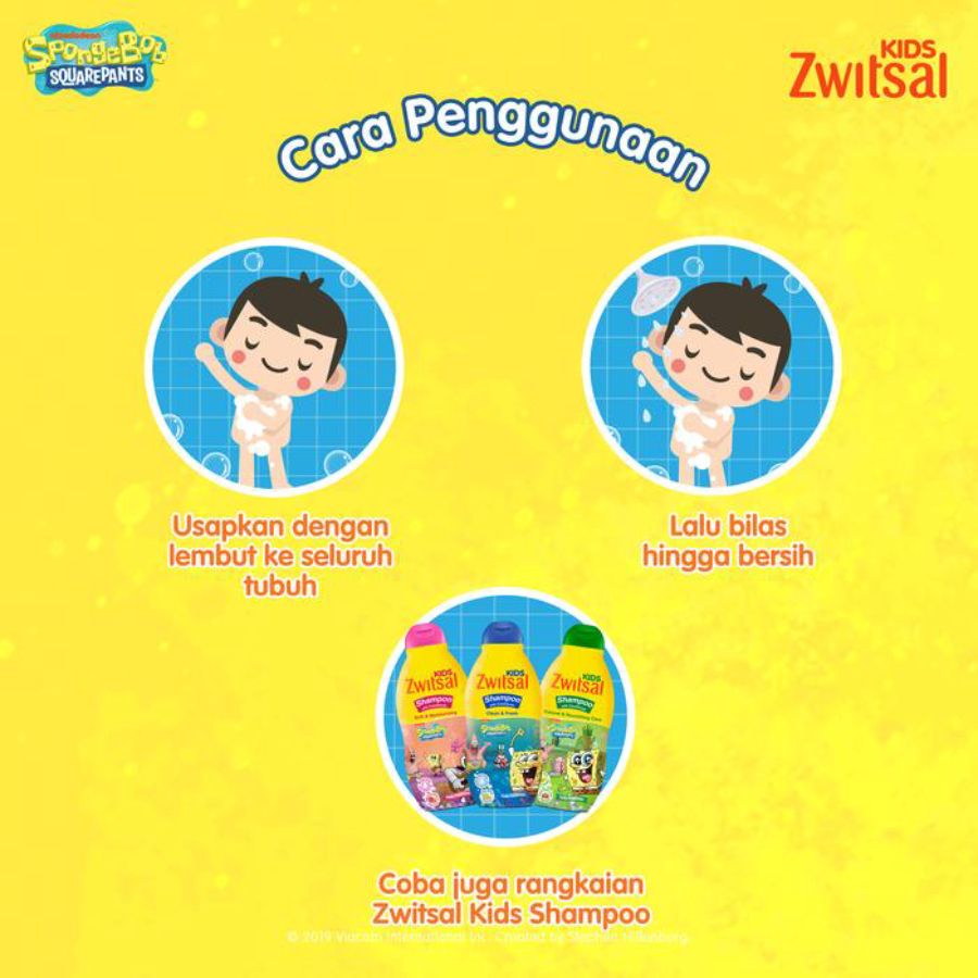 Zwitsal Bubble Bath Clean & Fresh Kids Body Wash