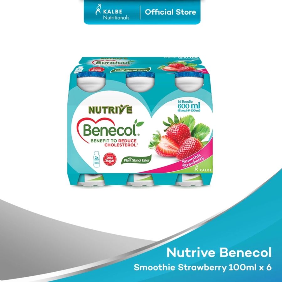 Nutrive Benecol Strawberry Multipack 100ml 6bottles