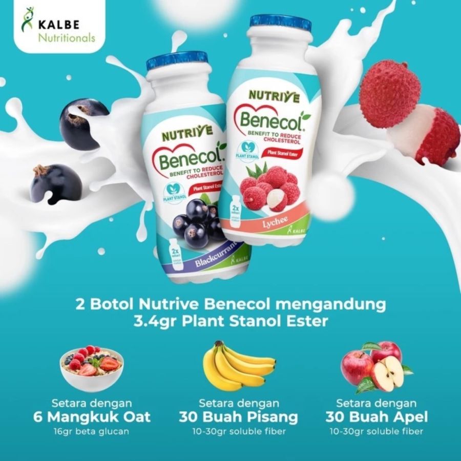 Nutrive Benecol Blackcurrant Multipack 100ml 6bottles
