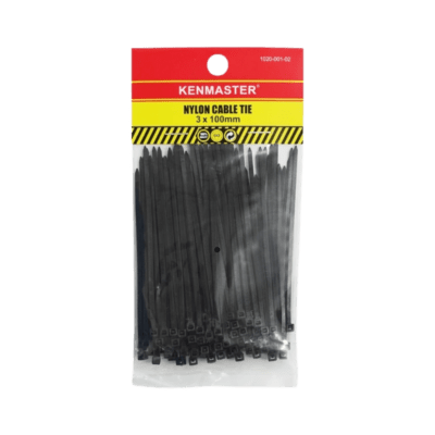 Kenmaster Black Nylon Cable Tie 3mm x 100mm
