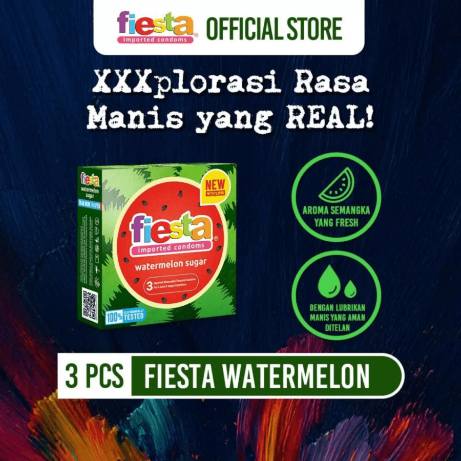 Fiesta Watermelon Sugar Kondom Pria