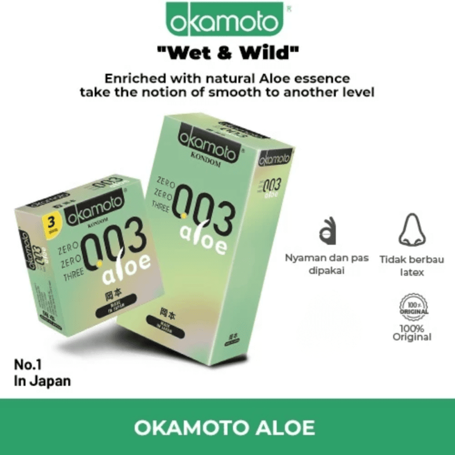 Okamoto 003 Aloe Kondom Pria
