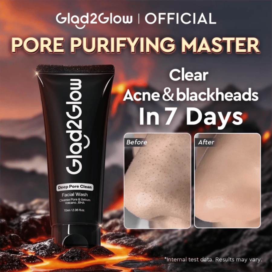 Glad2Glow Deep Pore Clean Facial Wash 70ml