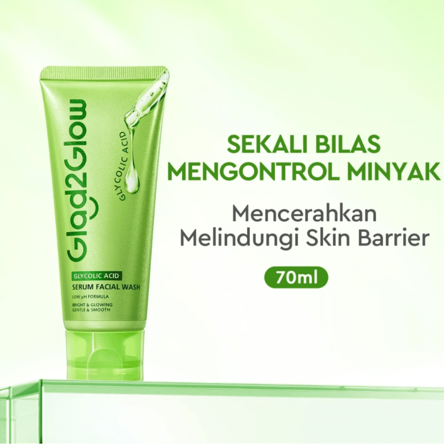 Glad2Glow Glycolic Acid Facial Wash Tube
