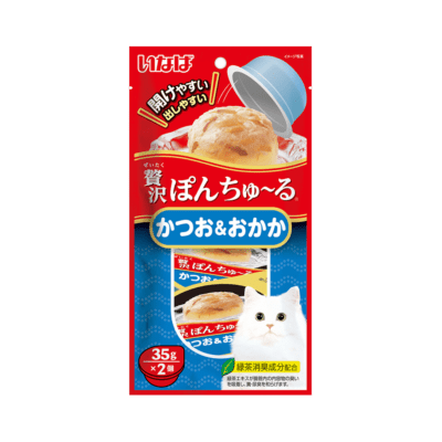 INABA CIAO Pon Churu Puding Creamy Bonito with Sliced Snack Kucing 2 pcs x 35 gram