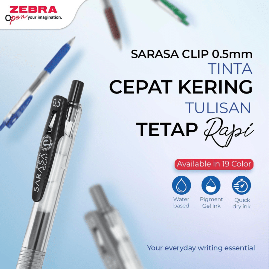 Zebra Green Sarasa Clip Gel Pen 0.5 mm