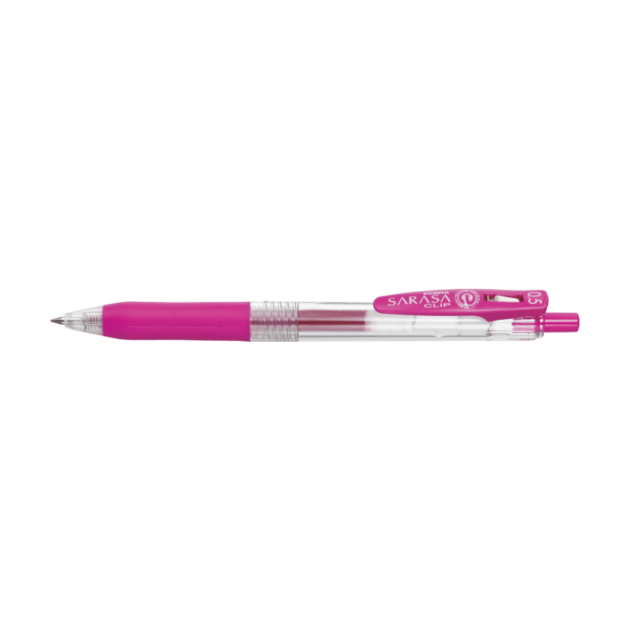 Zebra Magenta Sarasa Clip Gel Pen 0.5 mm