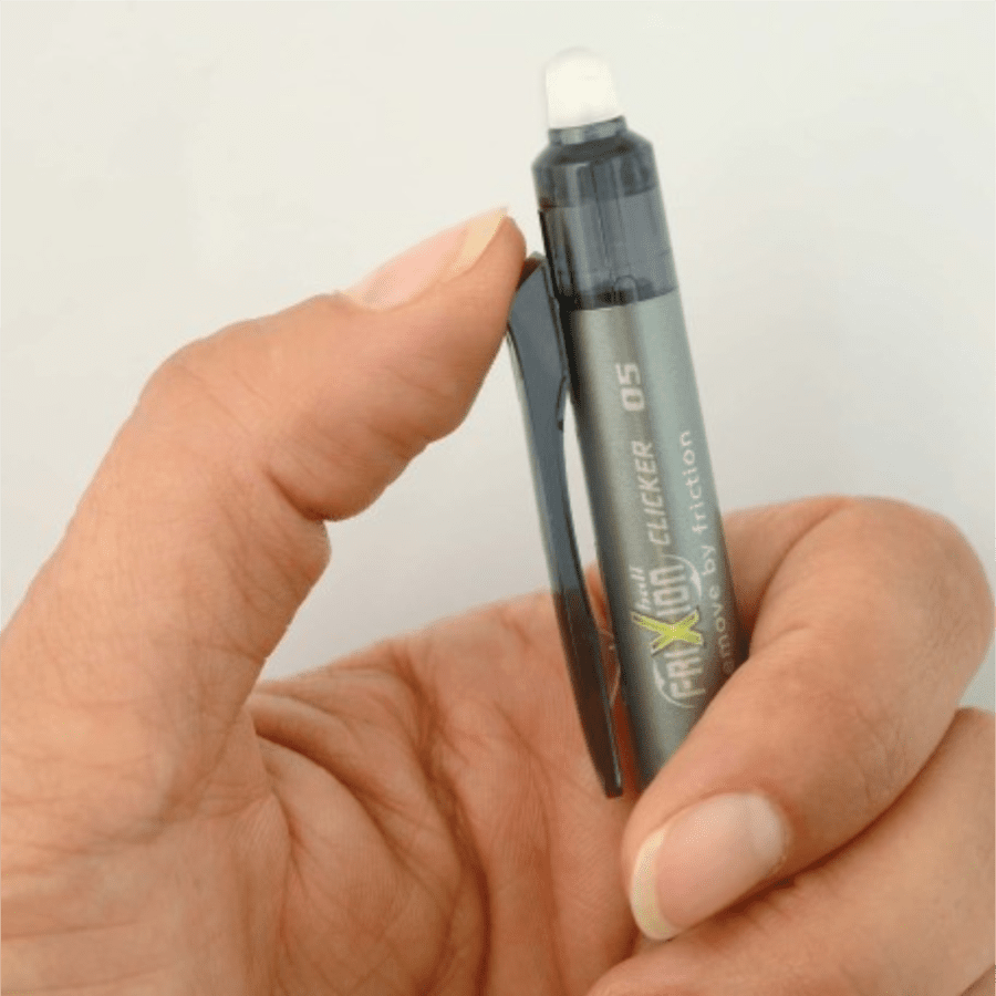 Pilot Black FriXion Ball Clicker Erasable Gel Pen 0.5 mm