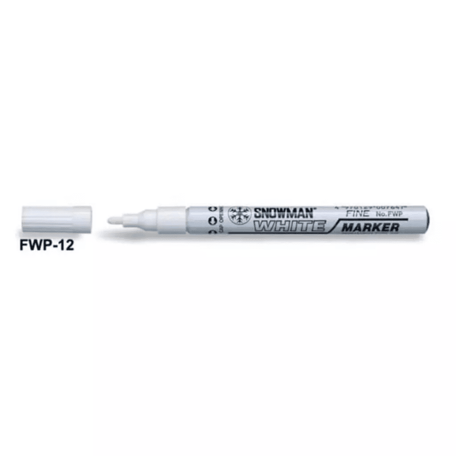 Snowman White Permanent Paint Marker FWP-12