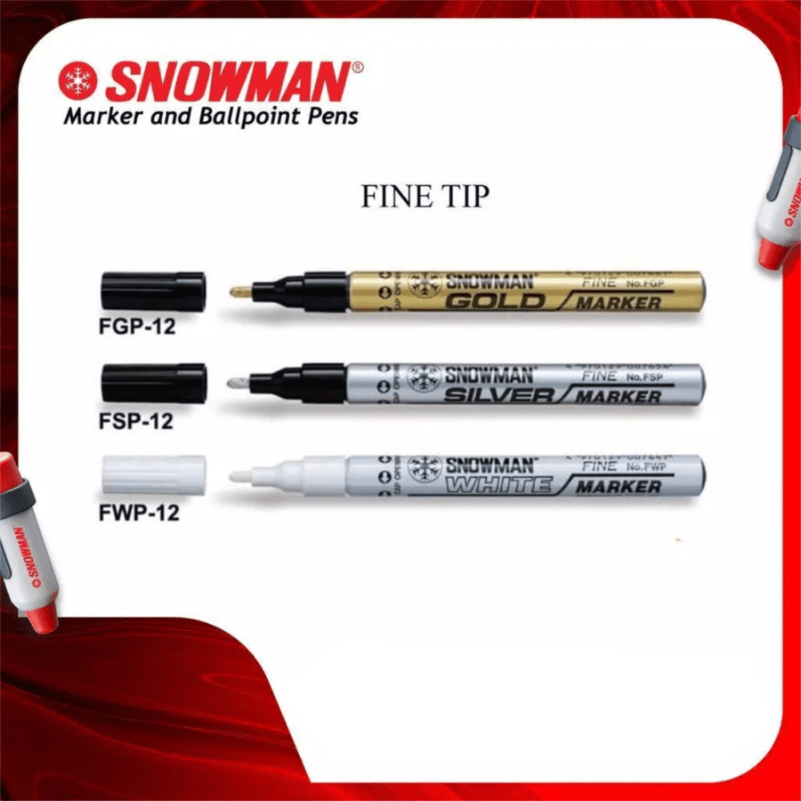 Snowman Gold Permanent Paint Marker FGP-12