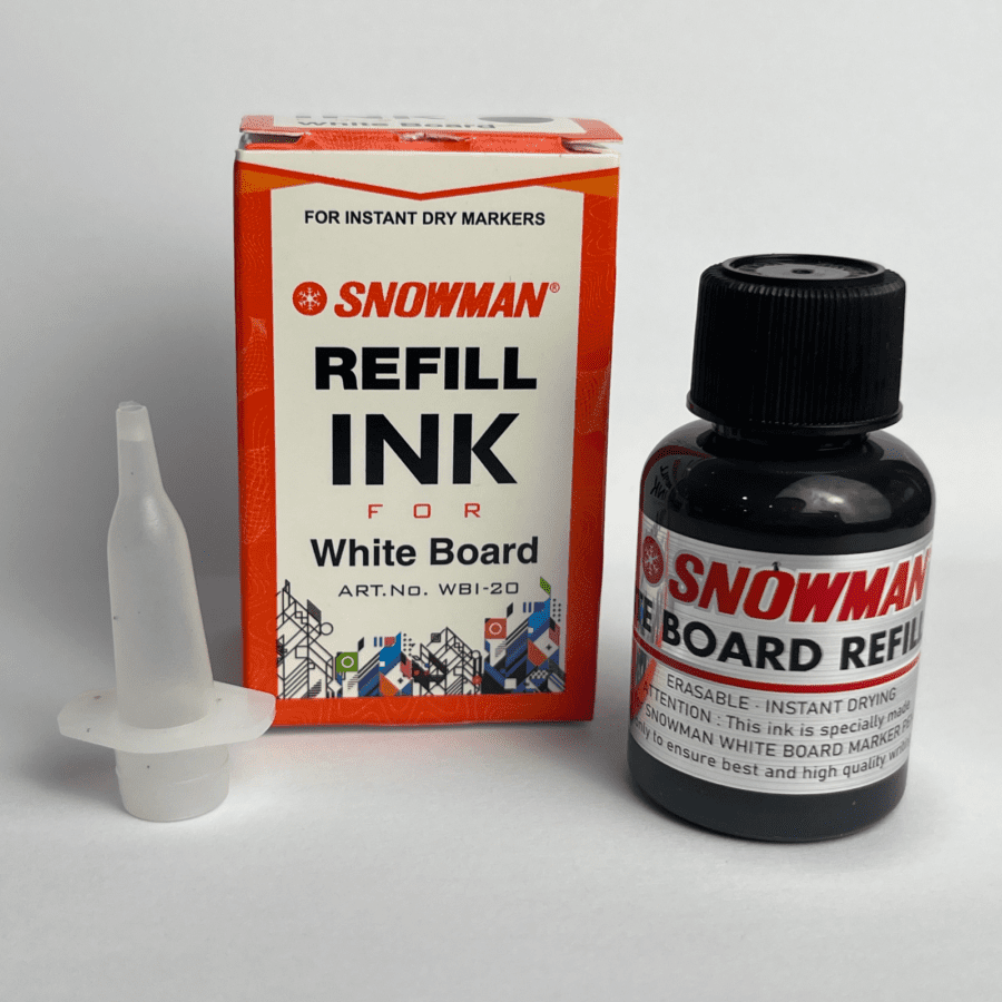 Snowman Black Whiteboard Refill Ink WBI-20