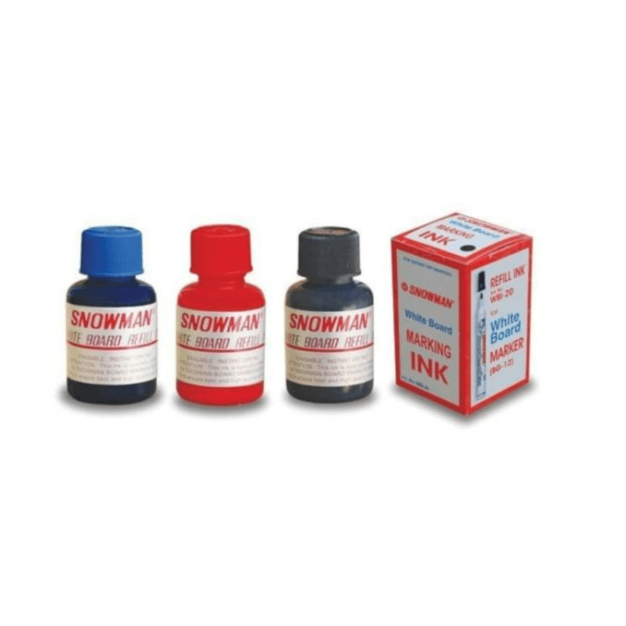 Snowman Black Whiteboard Refill Ink WBI-20