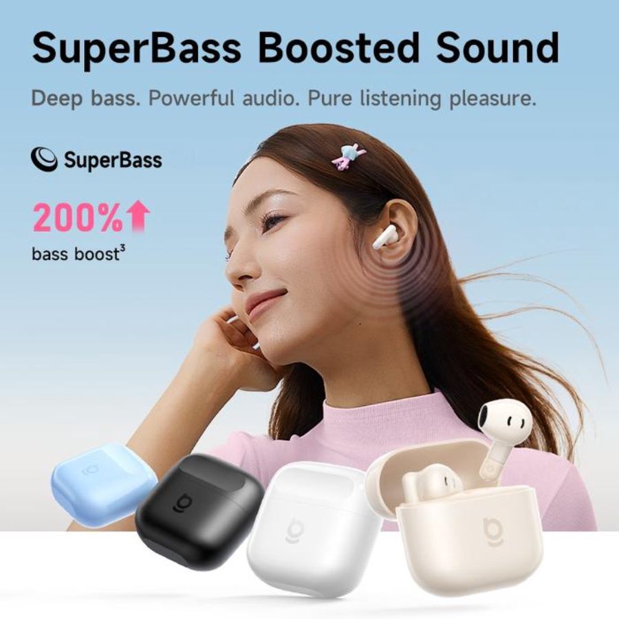 Baseus Bass True Wireless Earbuds Galaxy Blue BS2 Lite 1pcs