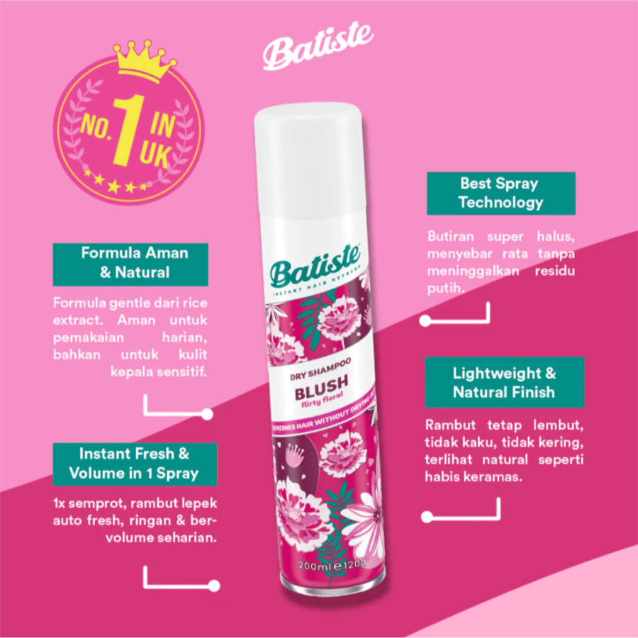 Batiste Blush Floral & Flirty Dry Shampoo