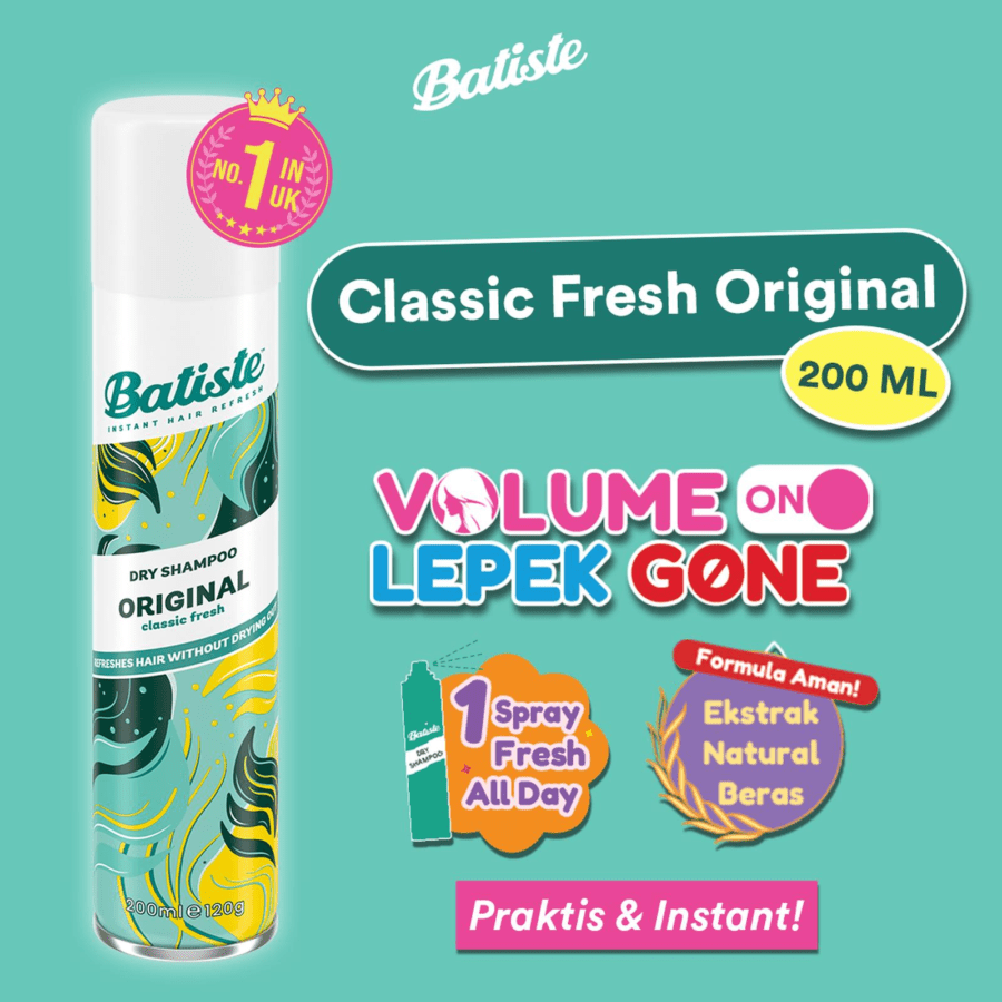 Batiste Original Clean & Classic Dry Shampoo