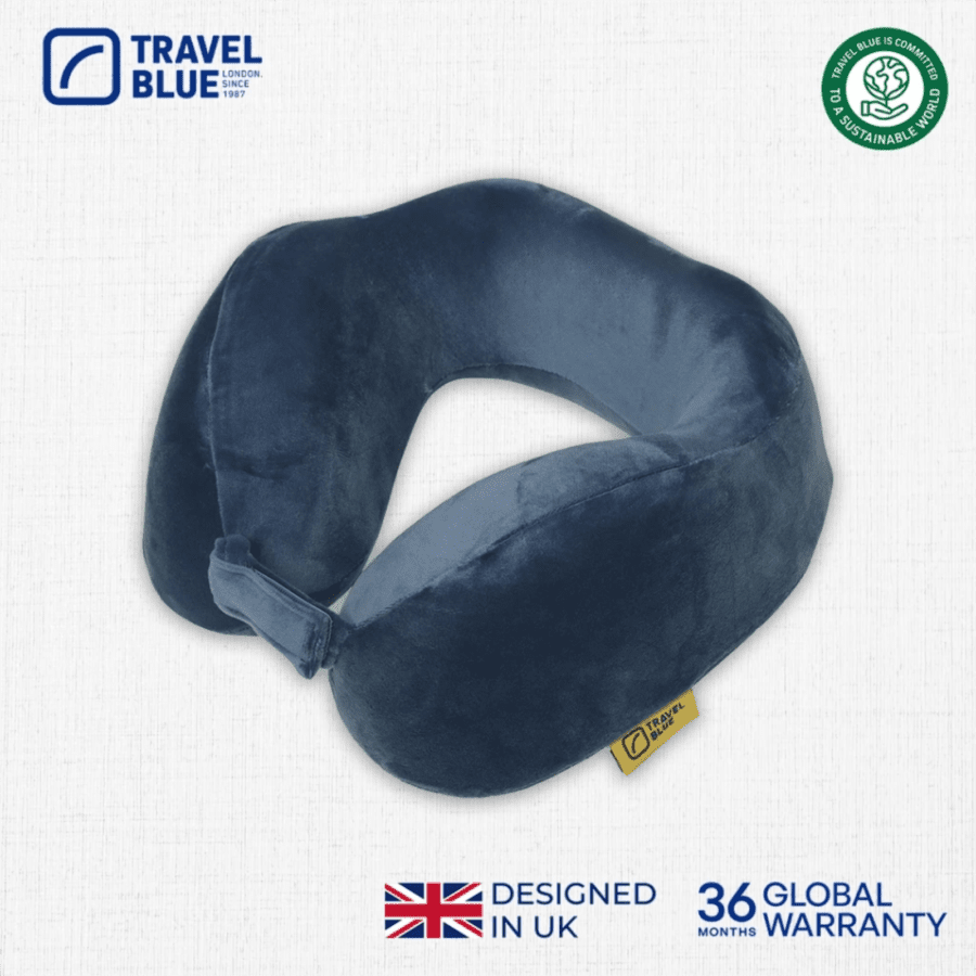 Travel Blue Tranquillity Memory Foam Travel Pillow Blue 1pcs